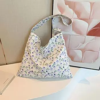 Интернет знаменитость большой емкости мода иностранный стиль сумка для отдыха 2024 весна новый универсальный ins плечо подмышка сумка сумка красный