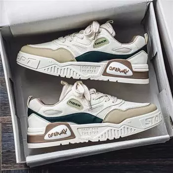 Internet celebrity men s shoes 2024 new summer breathable mesh sports board shoes junior high school students trend versatile low-top casual shoes 39