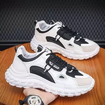 Internet celebrity men s shoes 2025 new summer versatile casual height increase Xiaobai sports Hong Kong style dad ins tide shoes 39