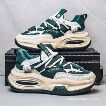 Internet celebrity men s shoes spring new Korean version versatile casual sports running shoes student trend retro dad shoes 39