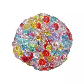 Интернет Формирование ледяной кожи клейкий рис самодельный мяч кожа зажим музыка креативная декомпрессионная игрушка своими руками самодельный мяч зажим One Size