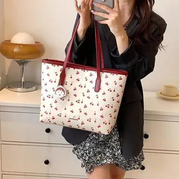 Интернет-известная и модная большая сумка 2024, новая трендовая женская сумка, портативная сумка большой вместимости на одно плечо, модная большая сумка через плечо