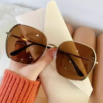 Интернет-магазин модных солнцезащитных очков знаменитостей, мужская корейская версия квадратных овальных солнцезащитных очков, женские индивидуальные УФ-очки.