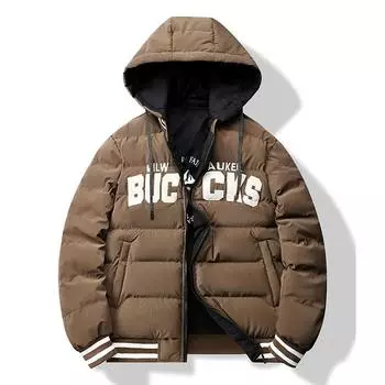 Интернет-магазин новой зимней куртки с хлопковой подкладкой для мужчин, модная двусторонняя куртка с хлопковой подкладкой, утолщенная и теплая зеленая куртка с хлопковой подкладкой для мужчин L