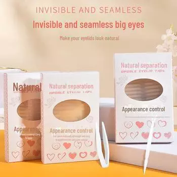 Internet Sensation Double Eyelid Stickers - Invisible, Natural, Traceless for Swollen or Single Eyelids, Suitable for Makeup and Student Use