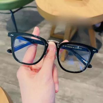 Интернет-знаменитость без макияжа, черная оправа, красивая японская ацетатная оправа для похудения, может быть оснащена защитой от близорукости синим светом