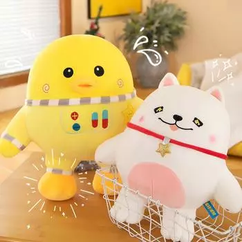 Интернет знаменитость космическая собака кукла Небесная утка плюшевая игрушка Детский мультфильм Лечебные куклы Подарок на день рождения Рождественский подарок Праздничное поздравление игрушка 30cm