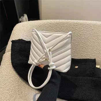 Интернет знаменитость маленькая сумка подмышка женская сумка 2024 новый модный тренд осень сумка-ведро женская сумка через плечо белый