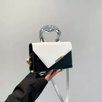 Интернет знаменитость нишевый дизайн маленькая квадратная сумка новая женская сумка текстура универсальная сумка Spice girl модная крутая сумка через плечо белый