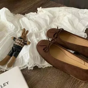 Интернет-знаменитость, новая виноградная мать, сериал Studiolee Evergreen! Маленький квадратный бант с круглой головкой в балетном стиле, мягкий 35