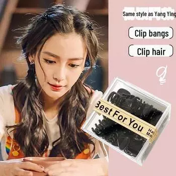 Интернет-знаменитость принцесса боковая коса челка шпилька – мини-заколка для волос аксессуар