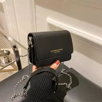 Интернет-знаменитость простая текстура маленькая сумка женская весна-лето 2024 новый иностранный стиль модная цепочка одно плечо кроссбоди маленькая квадратная сумка белый