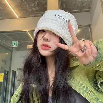 Интернет знаменитость родильная шапка детская летняя тонкая универсальная большая окружность головы штабелируемая шапка весна и осень вязаный головной убор тонкая холодная шапка average size (56-58cm) хаки