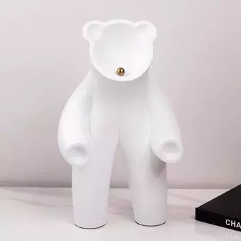 Интернет Знаменитость Стоящий Безликий Медведь Человек Украшения Кукла Мультяшная Кукла Настольная Современная Простая Детская Модель Украшения Комнаты