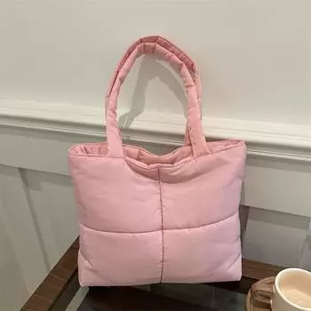 Интернет-знаменитость, высококачественная нейлоновая сумка Cloud, милая универсальная сумка-тоут, ленивая, большая вместительная сумка через плечо белый