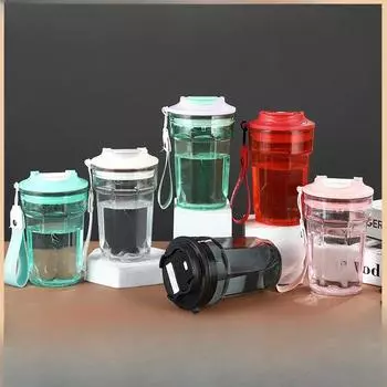 Интернет-знаменитости Ins, креативная кофейная чашка, высококачественная студенческая пластиковая чашка, чашка для колы, чая с молоком, портативная чашка для воды, женская 350ml