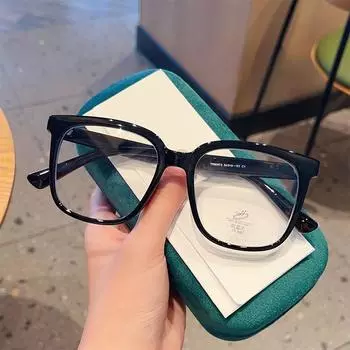 Интернет-знаменитости, модная большая оправа, черная оправа, большое лицо для похудения, без макияжа, оправа для очков TR90 может быть подобрана по рецепту