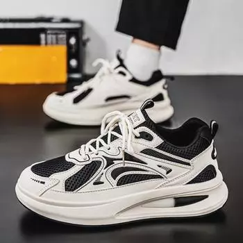 Интернет знаменитости мужская обувь весна дышащая сетчатая беговая спортивная обувь мужская черная модная брендовая универсальная обувь Forrest Gump dad увеличивает рост 39