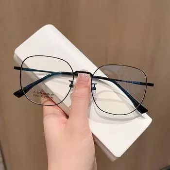 Интернет-знаменитости, простая металлическая оправа для очков в стиле ретро, женщины могут носить очки с защитой от близорукости и синего света