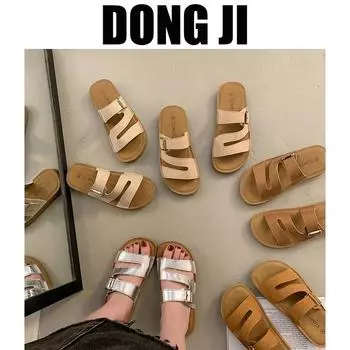 Интернет знаменитости толстые подошвы домашние тапочки женские легкие модные сандалии сказочные новые мягкие подошвы удобные классные тапочки 35 коричневый