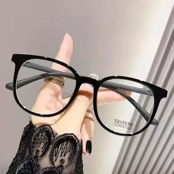 Интернет-знаменитости, высококачественные очки с защитой от синего света без давления на нос, очки высокой четкости для близорукости, плоские очки в парном стиле Anti blue light