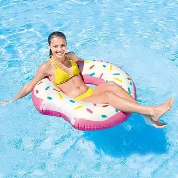 Intex Donut Seat надувное кресло для отдыха на воде 107*99 cm как