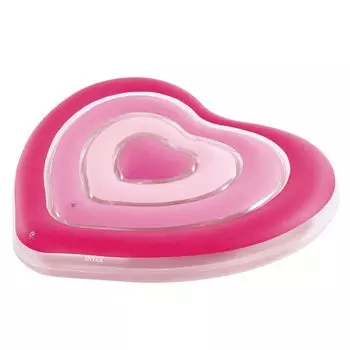 INTEX Надувной матрас Sweetheart 155 x 135 x 25 см Японский мат, (58727) [Официальный продукт] розовый
