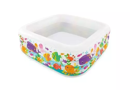 INTEX Pool Swim Center Clear View Aquarium Pool 159 x 159 x 50 см 57471 Японский [Оригинальный продукт]