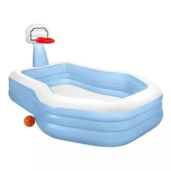 INTEX Pool Swim Center Shooting Hoop Family Pool 257 x 188 x 130 см Японский 57183 [Оригинальный продукт] белый