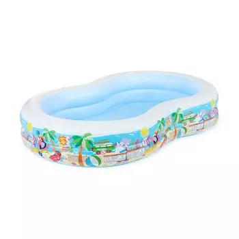 INTEX Swim Center Paradise Seaside Pool Oval Beige 262 x 160 x 46 см 56490 Японский [Оригинальный продукт] бежевый
