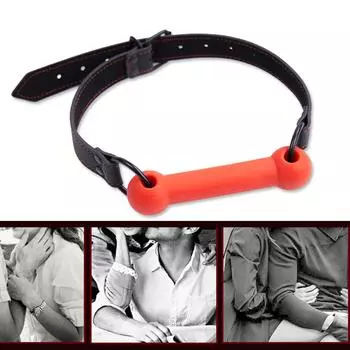 Интимное удовольствие Регулируемая силиконовая пробка для рта для пар Взрослая секс-игрушка Усилитель интимности