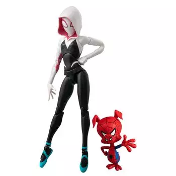 Into the SV Action ABS PVC окрашенная полная фигурка Человек-паук Spider-Verse Spider-Gwen & Spider-Ham немасштабированная & белый