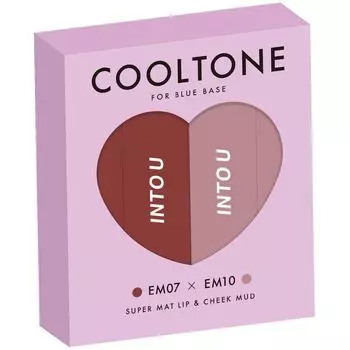 INTO U Japan Limited Mini Mud Lip Set из 2 супер матовых помад для губ, набор Mini Mud, все 2 типа, прохладно и (CT01 Тон)