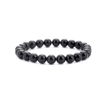 Introducing: Elegant Tiger Eye Stone Big Crown Bracelet with Agate Frosted Beads - European and American Fashion Statement Jewelry.