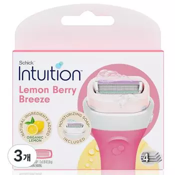 Intuition Lemonberry Breeze Women s Razor Blades, Pack of 3