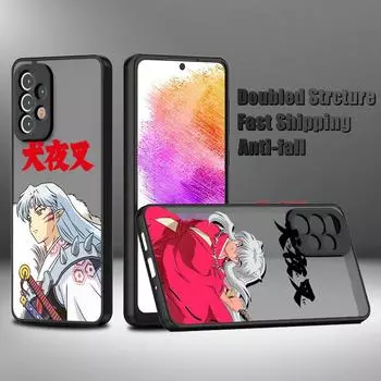 Inuyasha аниме милый для Samsung A73 A72 A54 A53 A52S A34 A32 A33 A24 A23 A22S A02 Lite матовый полупрозрачный чехол для телефона Samsung A73 5G