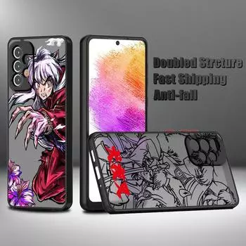 Inuyasha японское аниме для Samsung A91 A71 A51 A42 A41 A31 A21S A14 A04 A13 A12 A11 Lite матовый полупрозрачный чехол для телефона Samsung A02 S