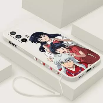 Inuyasha Sesshoumaru For OPPO Reno 9 8 7 6 5 4 Z SE Pro Plus Lite Lite Liquid Left Rope Silicone Soft Phone Case Reno 4 Lite