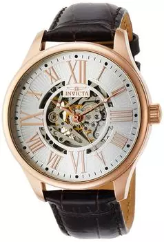 [Invicta] Часы 22569 Vintage Automatic 45 мм Корпус Коричневый Кожаный Ремешок Серебряный Циферблат 22569 Мужские Коричневый [Товар]