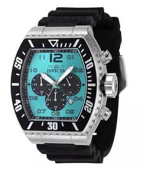 Invicta Pro Diver Chronograph силиконовый ремешок бирюзовый циферблат кварцевые 47285 100M мужские часы