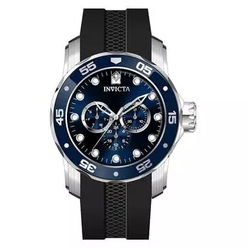 Invicta Pro Diver Scuba GMT силиконовый ремешок синий циферблат кварцевые часы 45722 мужские синий