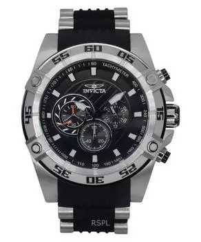 Invicta Speedway Chronograph Black Dial Quartz 25505 100M Мужские часы чёрный