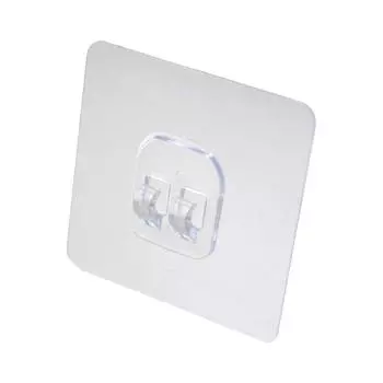 Invisible Wall Hooks No Trace Design Strong Adhesive Waterproof Wall Hangers Suitable For Kitchen Bathroom Bedroom 1