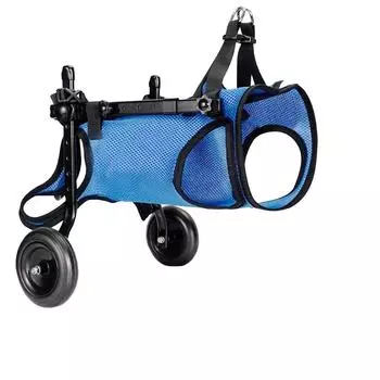 Инвалидная коляска для домашних собак Реабилитация собак Ходьба с помощью тележки-усилителя Самокат для домашних собак M синий