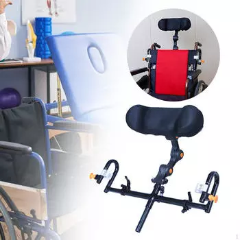 Инвалидные коляски с фиксированным подголовником, практичная дышащая сетчатая ткань, прочная подушка для поддержки шеи, подушка для головы