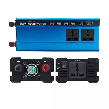 Инвертор 12 В 24 В в 220 В наружный автомобильный универсальный универсальный разъем для манометра инвертор высокой мощности 2000W(rated 350)12vto220v
