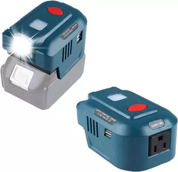 Инвертор Makita мощностью 150 Вт, совместимый с Makita 18 В, светодиодная лампа, встроенная защита от перенапряжения, энергосбережение, сон в машине, кемпинг на открытом воздухе, защита от землетрясений