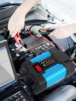 Инвертор мощности Автомобильный инвертор 500 Вт устанавливаемый на транспортное средство бытовой преобразователь пиковая мощность 6000 Вт DC 12 В в 220 В автомобильные аксессуары