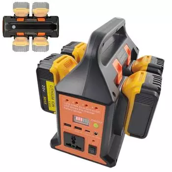 Инвертор мощности Синусоидальный инвертор 300 Вт для Makita/Dewalt/Milwaukee/Bosch 18 В литиевая батарея в 110 В/220 В Power Bank преобразователь