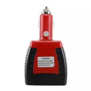 Инвертор портативный 75 Вт автомобильные аксессуары адаптер питания инвертор универсальный 12 В в 220 В автомобильный преобразователь питания многофункциональный красный